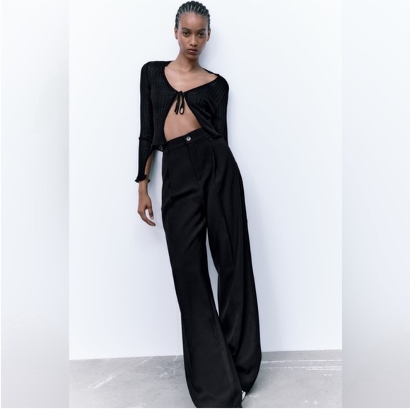Zara Pants - Zara limited edition Elegant Black flared black trouser